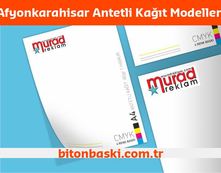 Afyonkarahisar Antetli Kağıt Modelleri