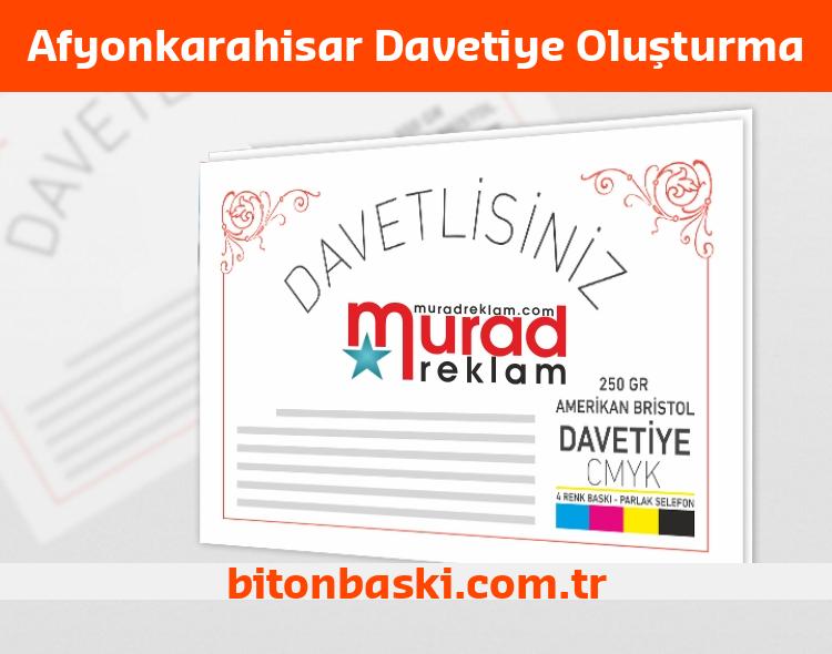 Afyonkarahisar Davetiye Oluşturma