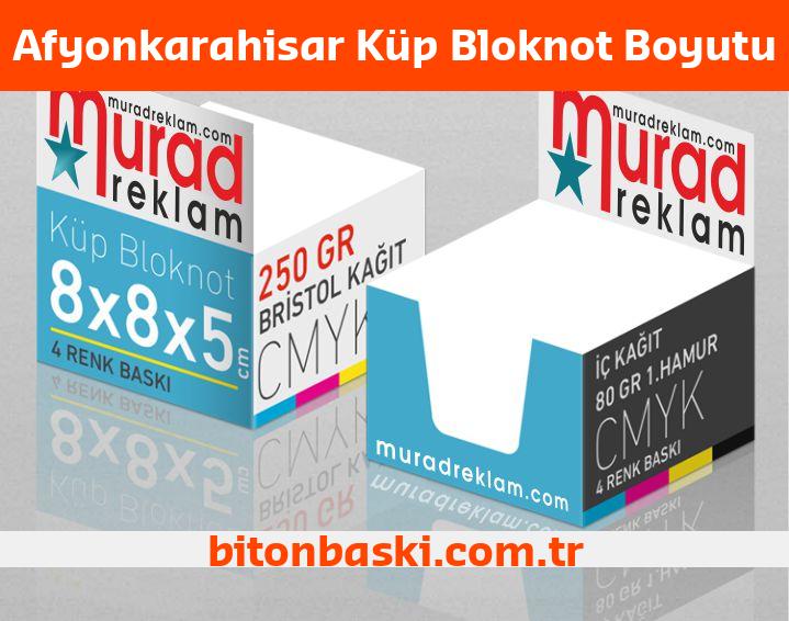 Afyonkarahisar Küp Bloknot Boyutu