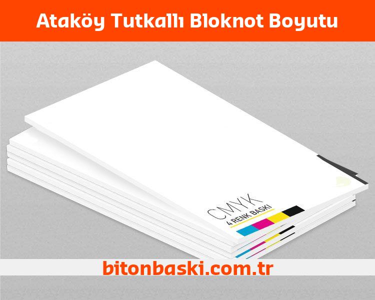 Ataköy Tutkallı Bloknot Boyutu