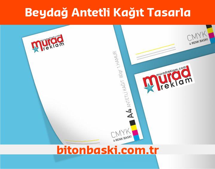Beydağ Antetli Kağıt Tasarla