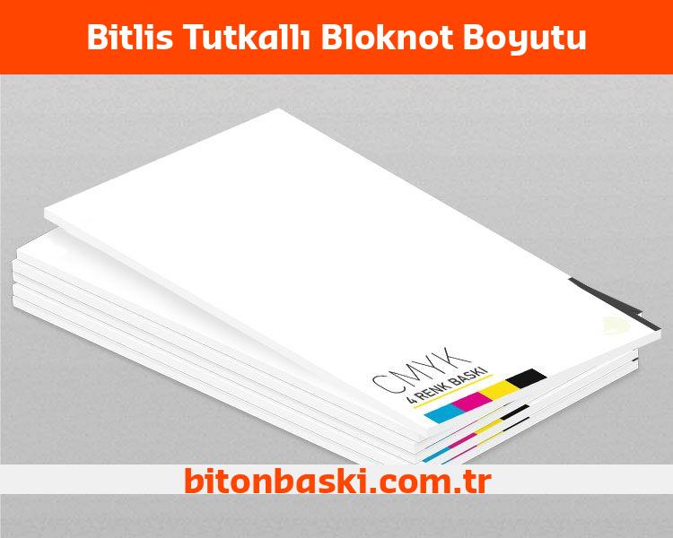 Bitlis Tutkallı Bloknot Boyutu