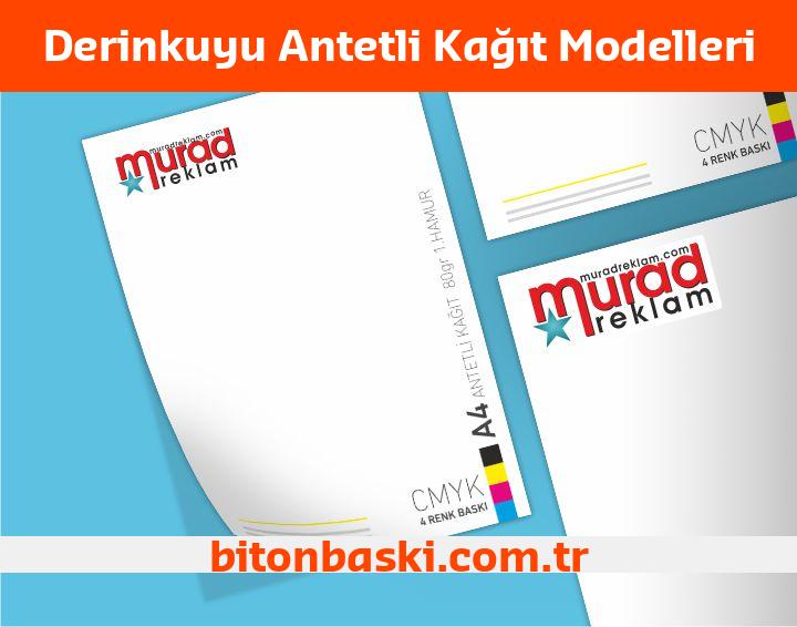 Derinkuyu Antetli Kağıt Modelleri