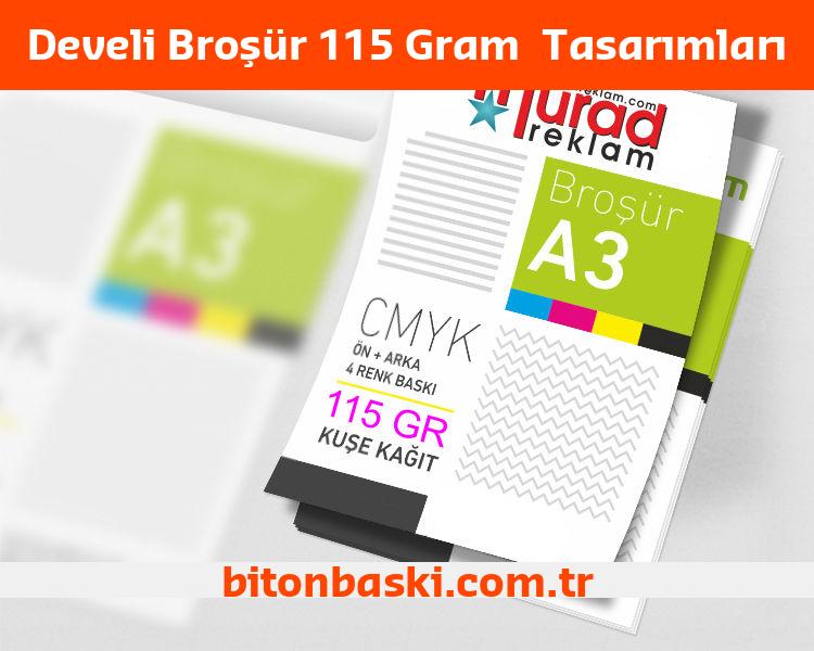 Develi Broşür 115 Gram  Tasarımları