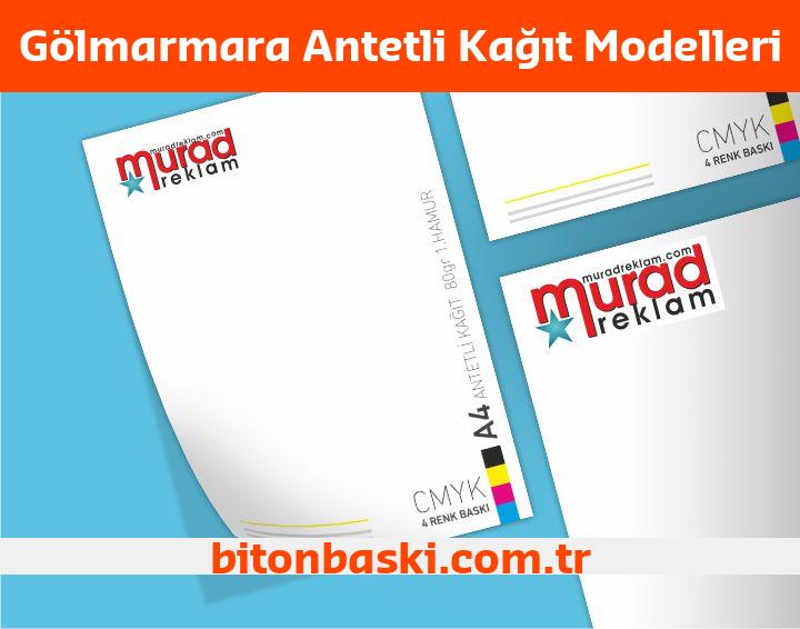 Gölmarmara Antetli Kağıt Modelleri