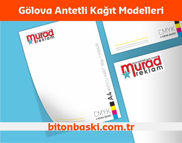 Gölova Antetli Kağıt Modelleri