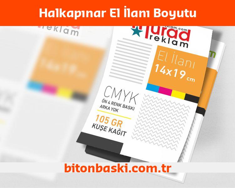 Halkapınar El İlanı Boyutu