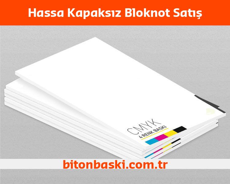 Hassa Kapaksız Bloknot Satış