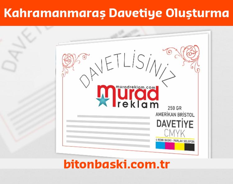 Kahramanmaraş Davetiye Oluşturma