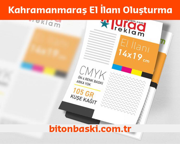Kahramanmaraş El İlanı Oluşturma