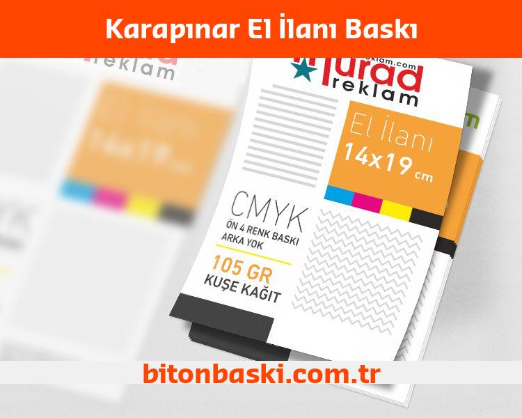 Karapınar El İlanı Baskı