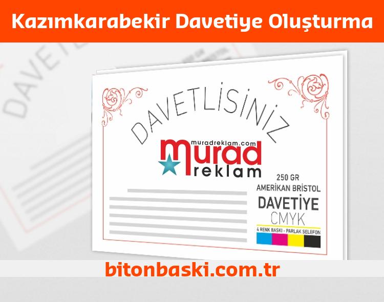 Kazımkarabekir Davetiye Oluşturma