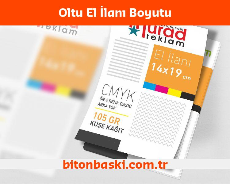 Oltu El İlanı Boyutu