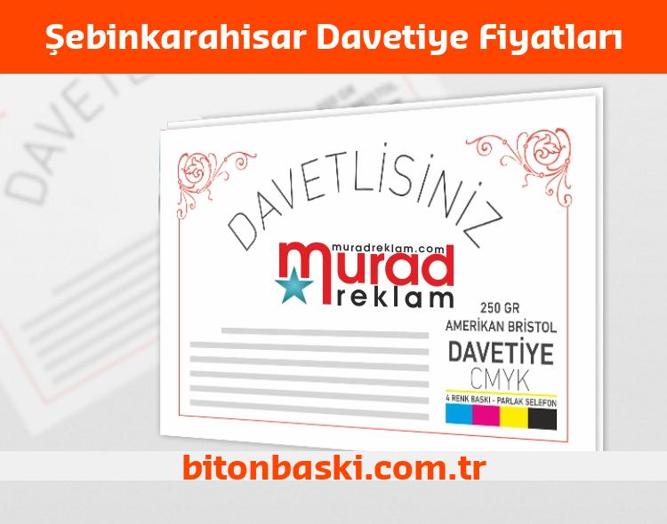 Şebinkarahisar Davetiye Fiyatları