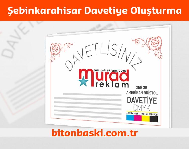 Şebinkarahisar Davetiye Oluşturma