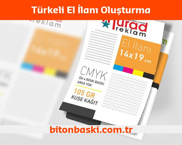 Türkeli El İlanı Oluşturma