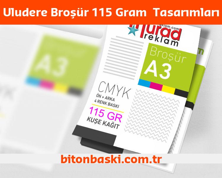 Uludere Broşür 115 Gram  Tasarımları