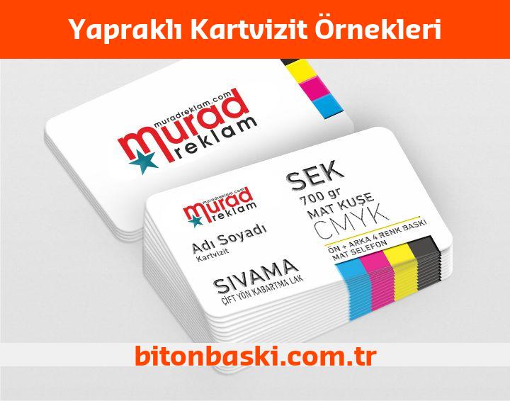 Yapraklı Kartvizit Örnekleri