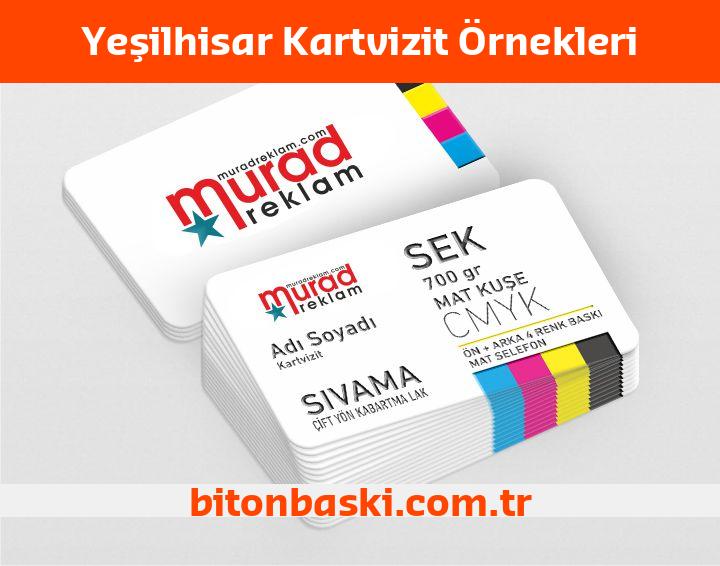 Yeşilhisar Kartvizit Örnekleri