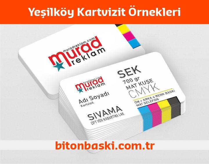 Yeşilköy Kartvizit Örnekleri